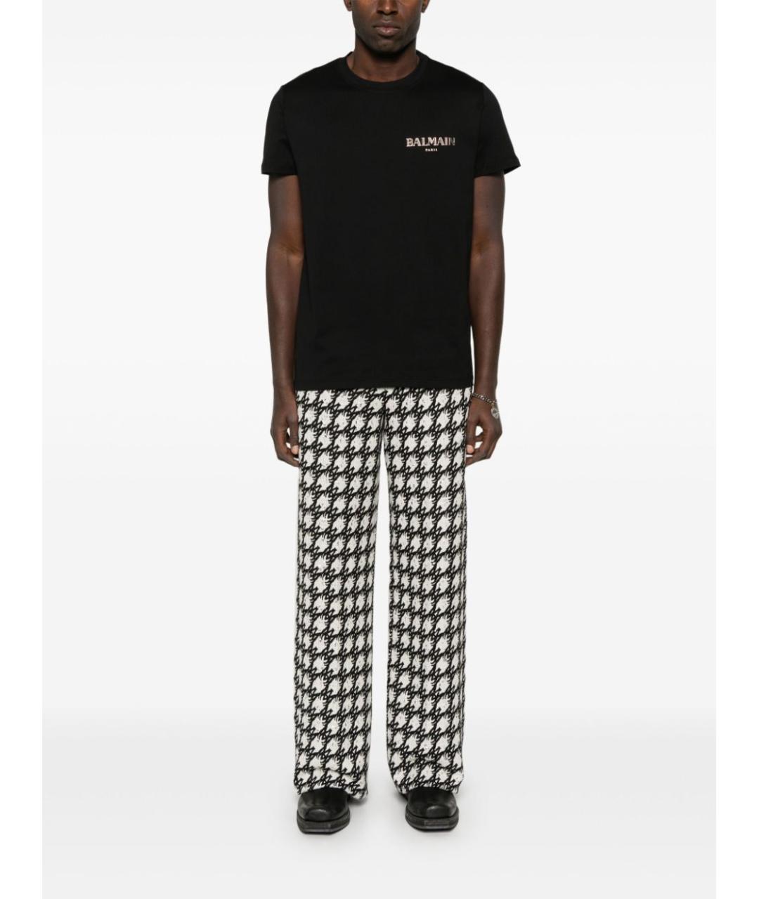 BALMAIN Черная футболка, фото 4