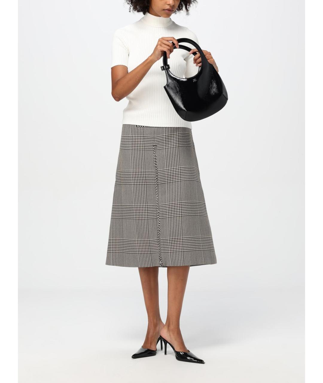 COURREGES Черная кожаная сумка тоут, фото 2