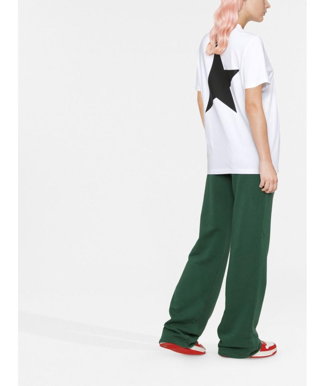 GOLDEN GOOSE DELUXE BRAND Белая хлопковая футболка, фото 2