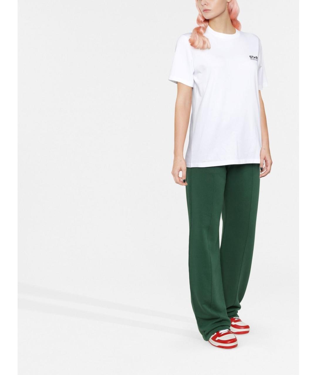 GOLDEN GOOSE DELUXE BRAND Белая хлопковая футболка, фото 3