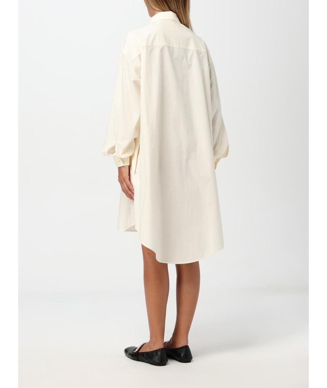 MAISON MARGIELA Бежевое хлопковое повседневное платье, фото 4