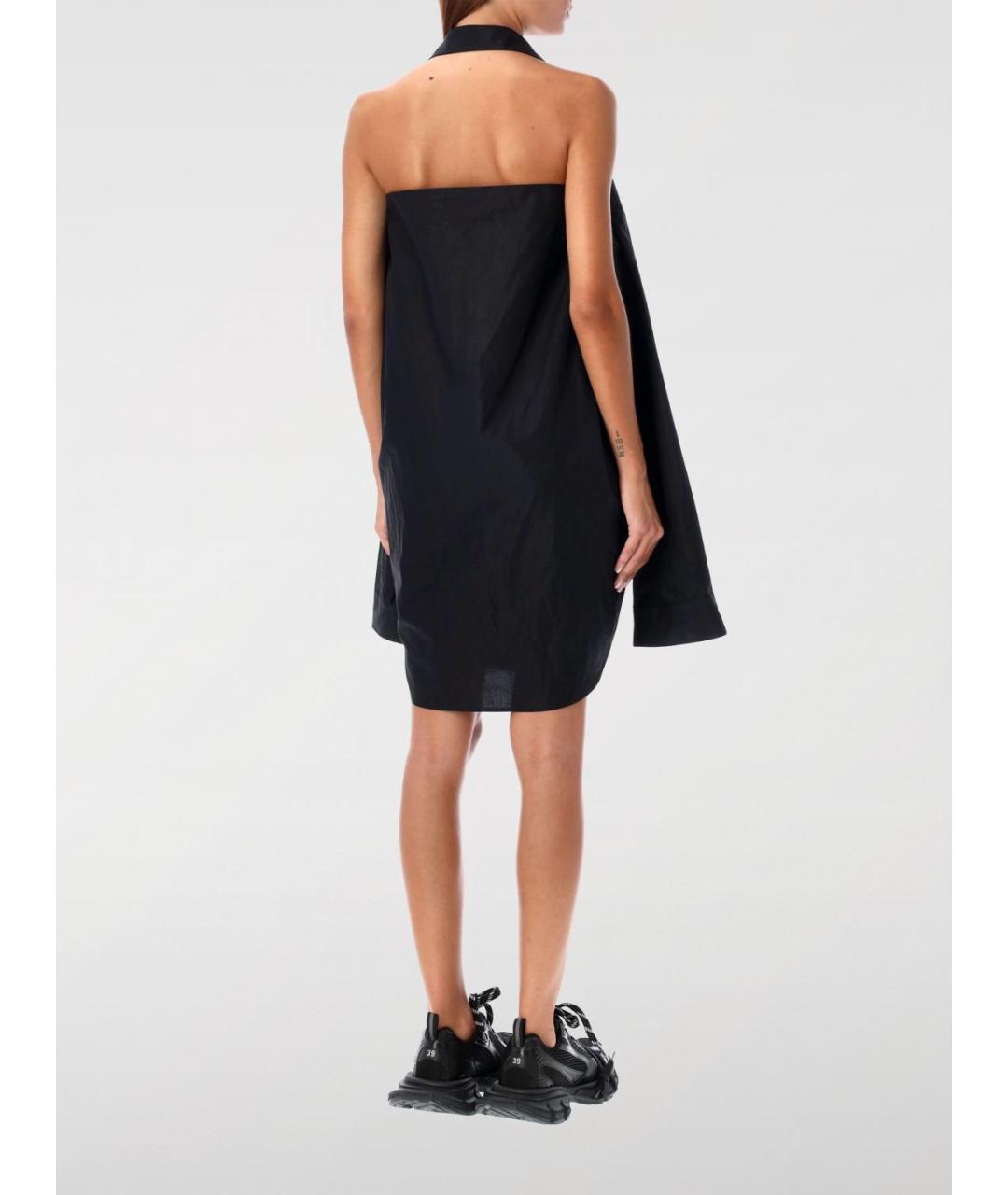 BALENCIAGA Черное хлопковое платье, фото 5