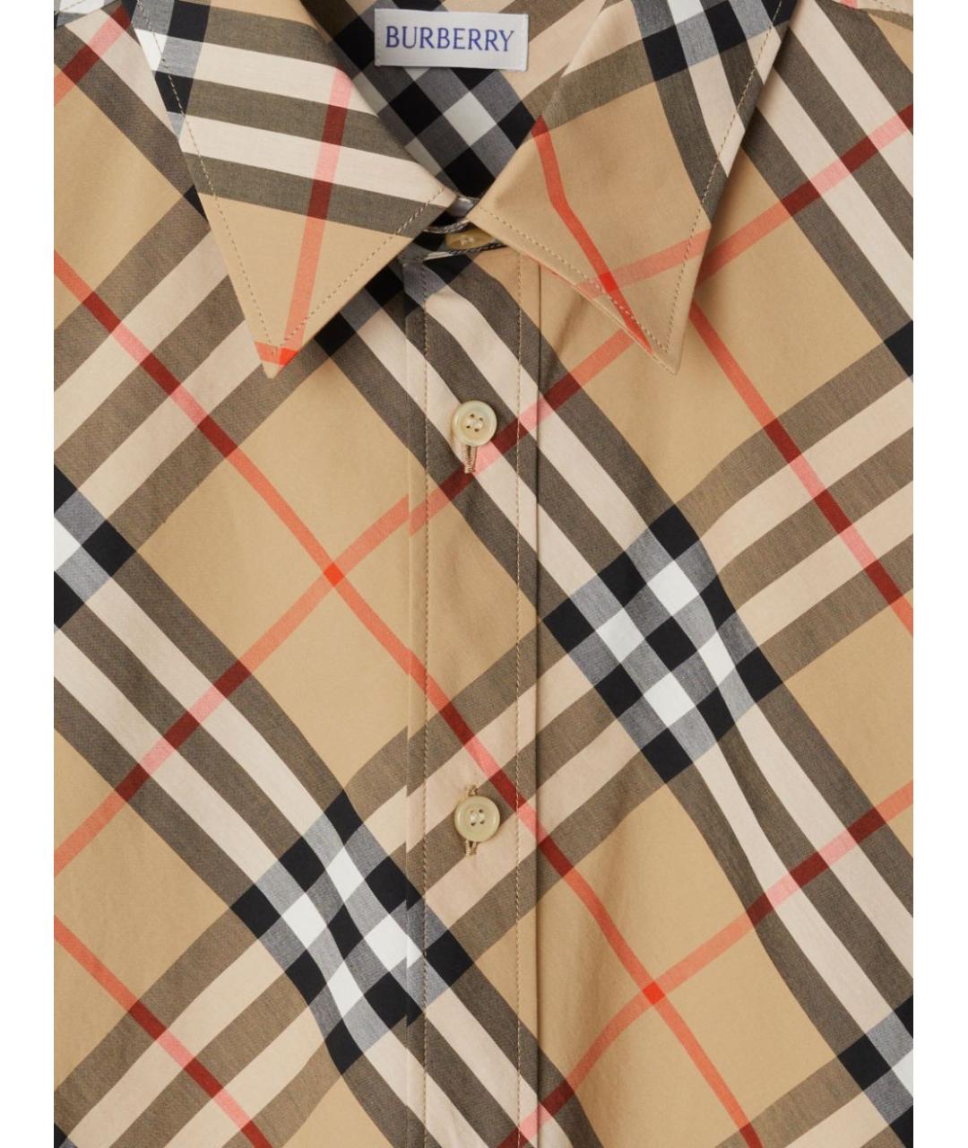 BURBERRY Бежевая кэжуал рубашка, фото 4