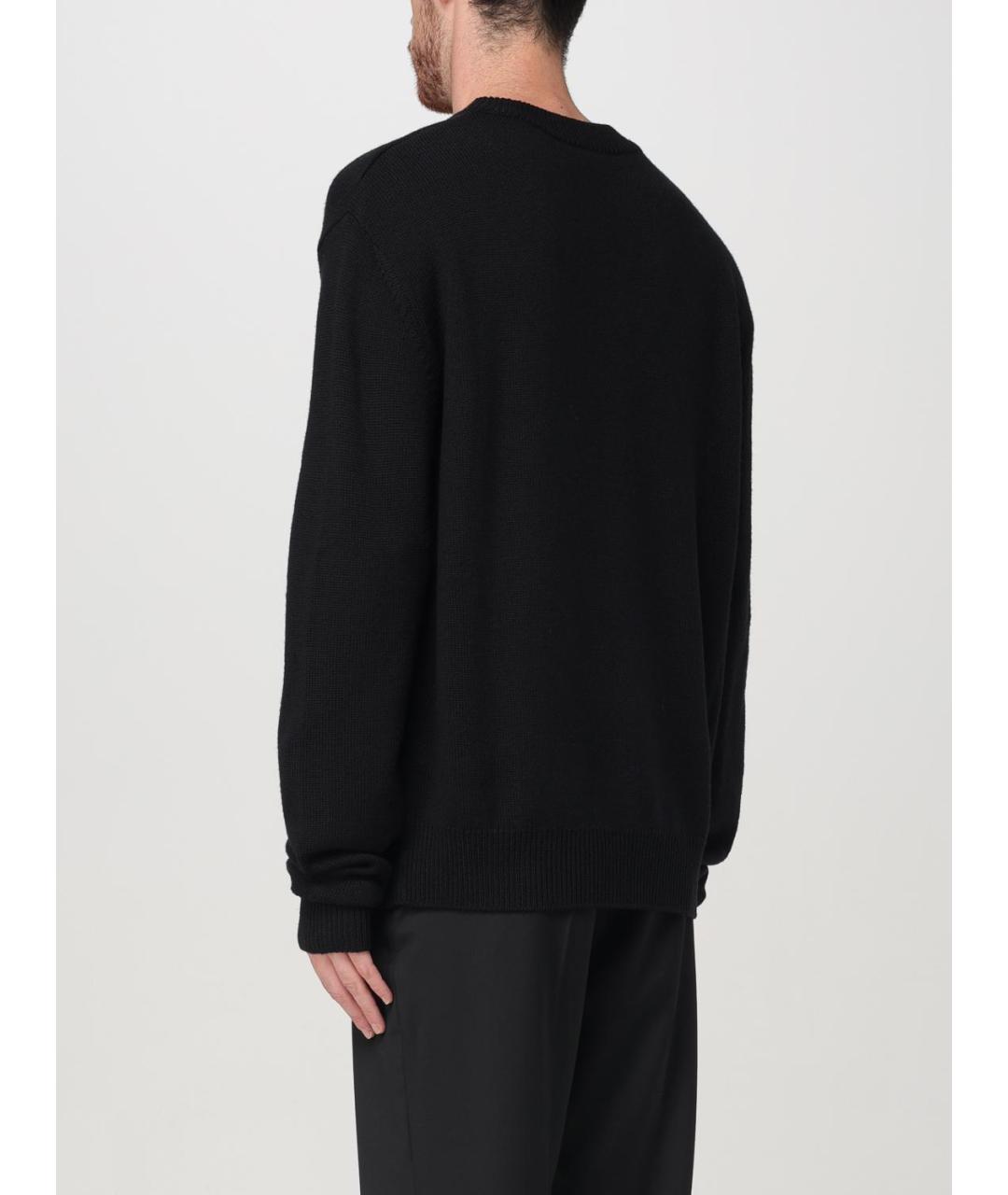 BALMAIN Черный шерстяной джемпер / свитер, фото 4