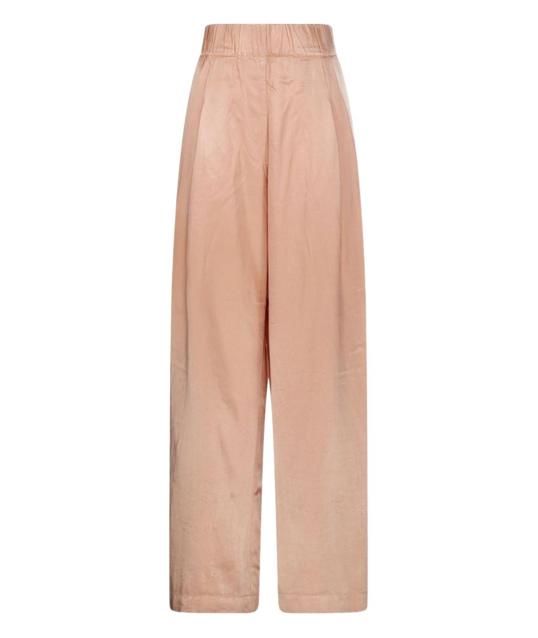 DRIES VAN NOTEN Бежевые прямые брюки, фото 1