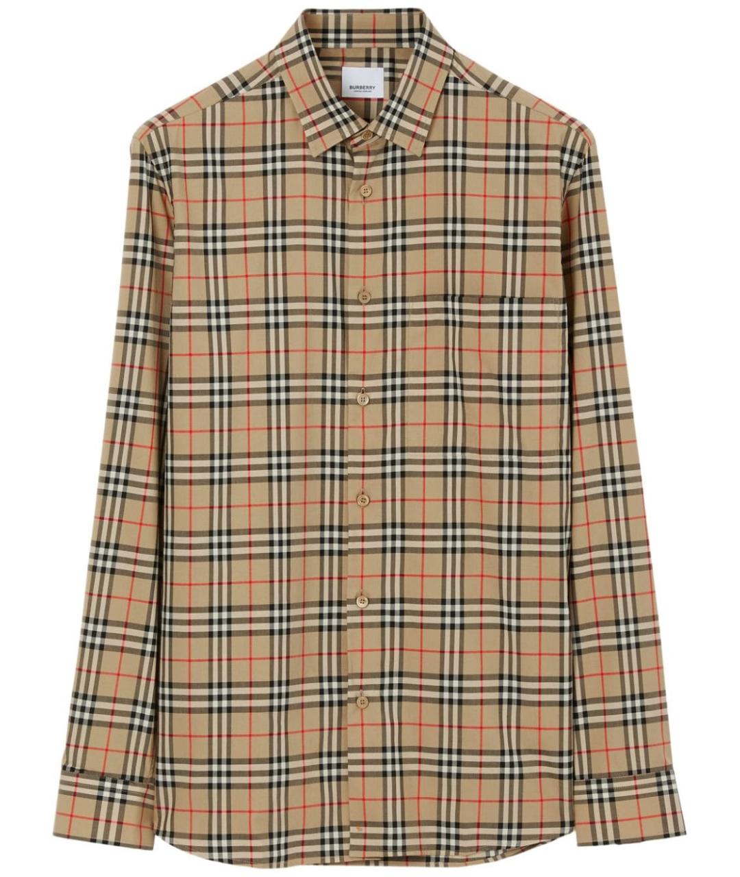 BURBERRY Бежевая кэжуал рубашка, фото 1