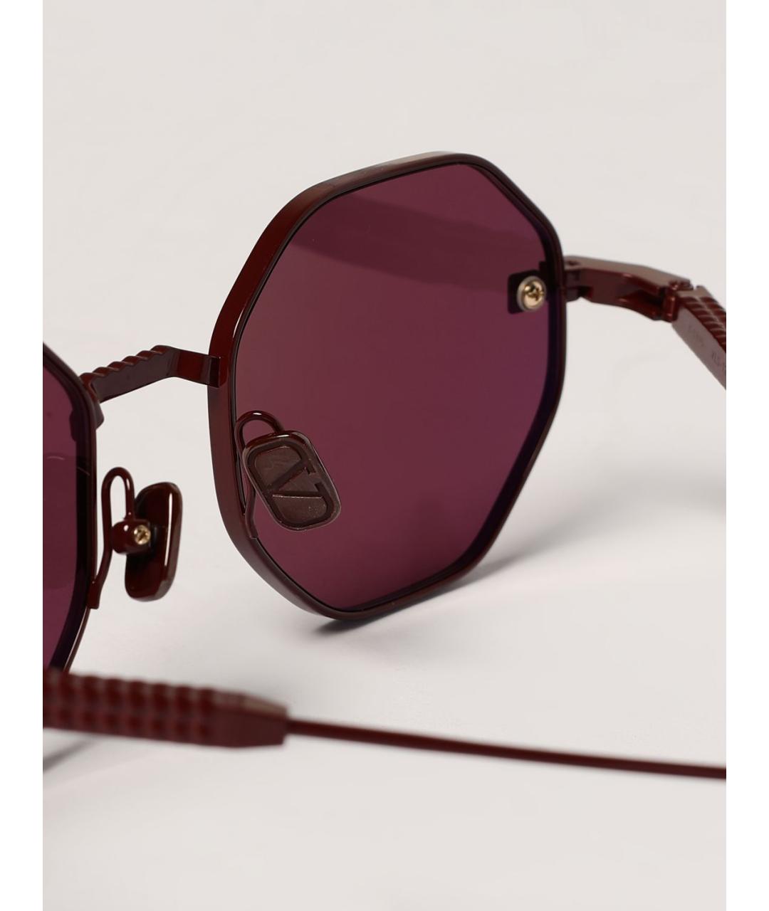 VALENTINO Бордовые солнцезащитные очки, фото 5