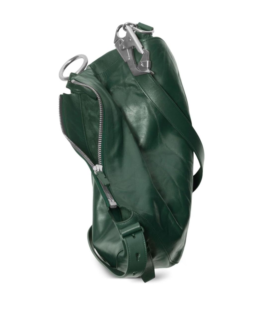 BURBERRY Зеленая кожаная сумка через плечо, фото 3