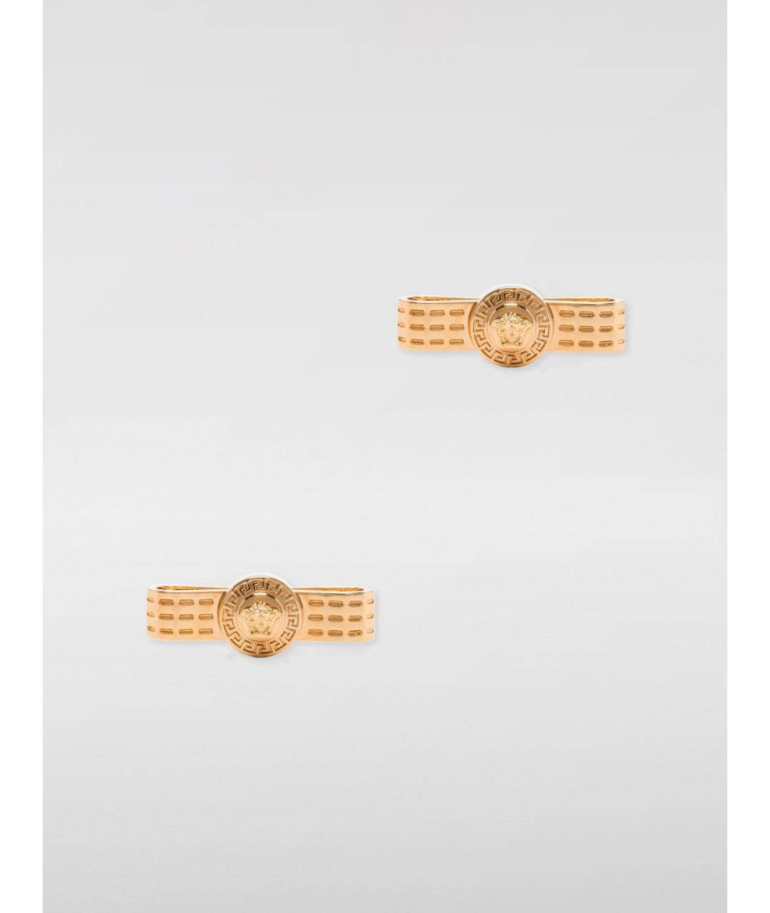 VERSACE Золотые латунные серьги, фото 4