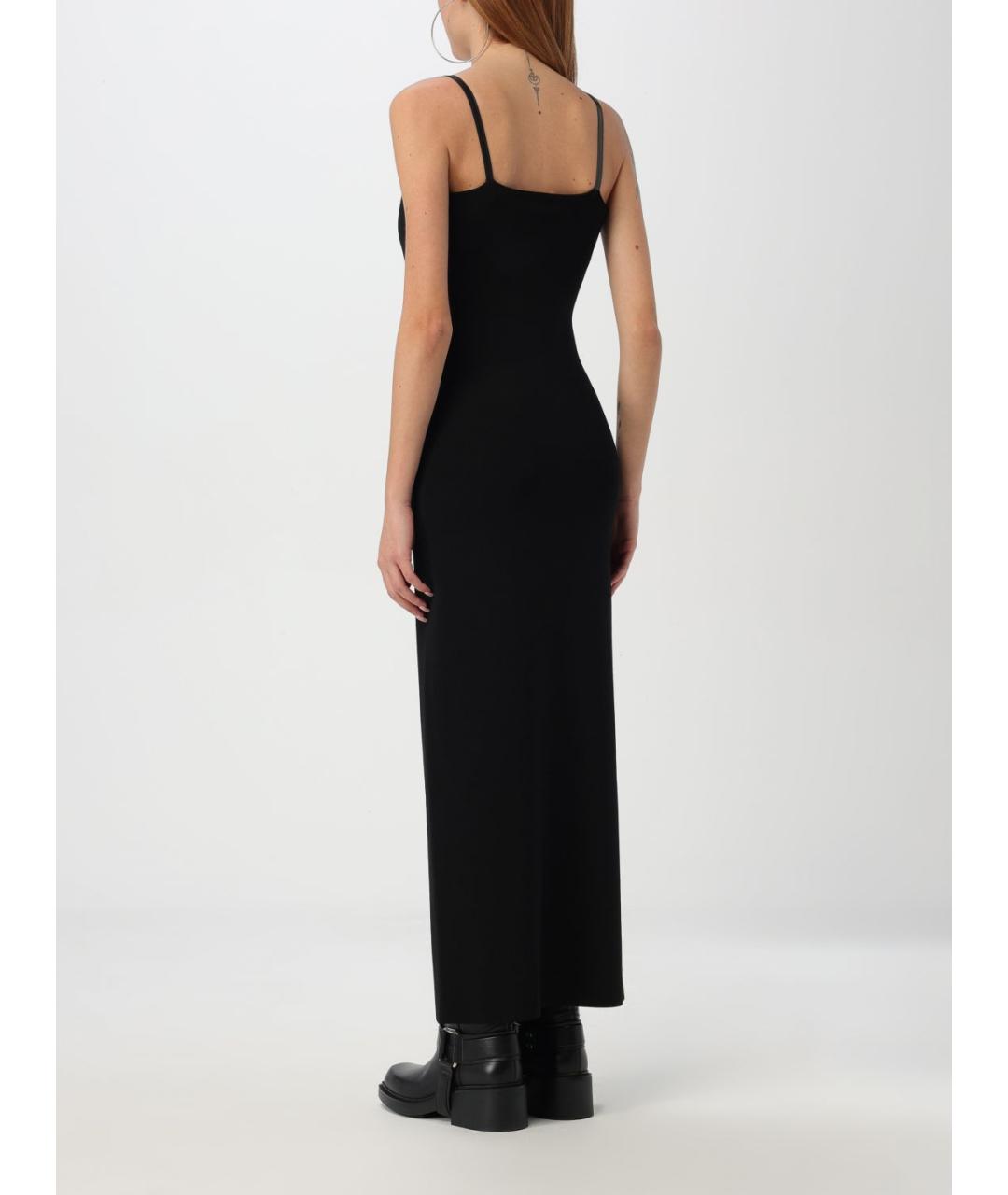 ACNE STUDIOS Черное вискозное повседневное платье, фото 4