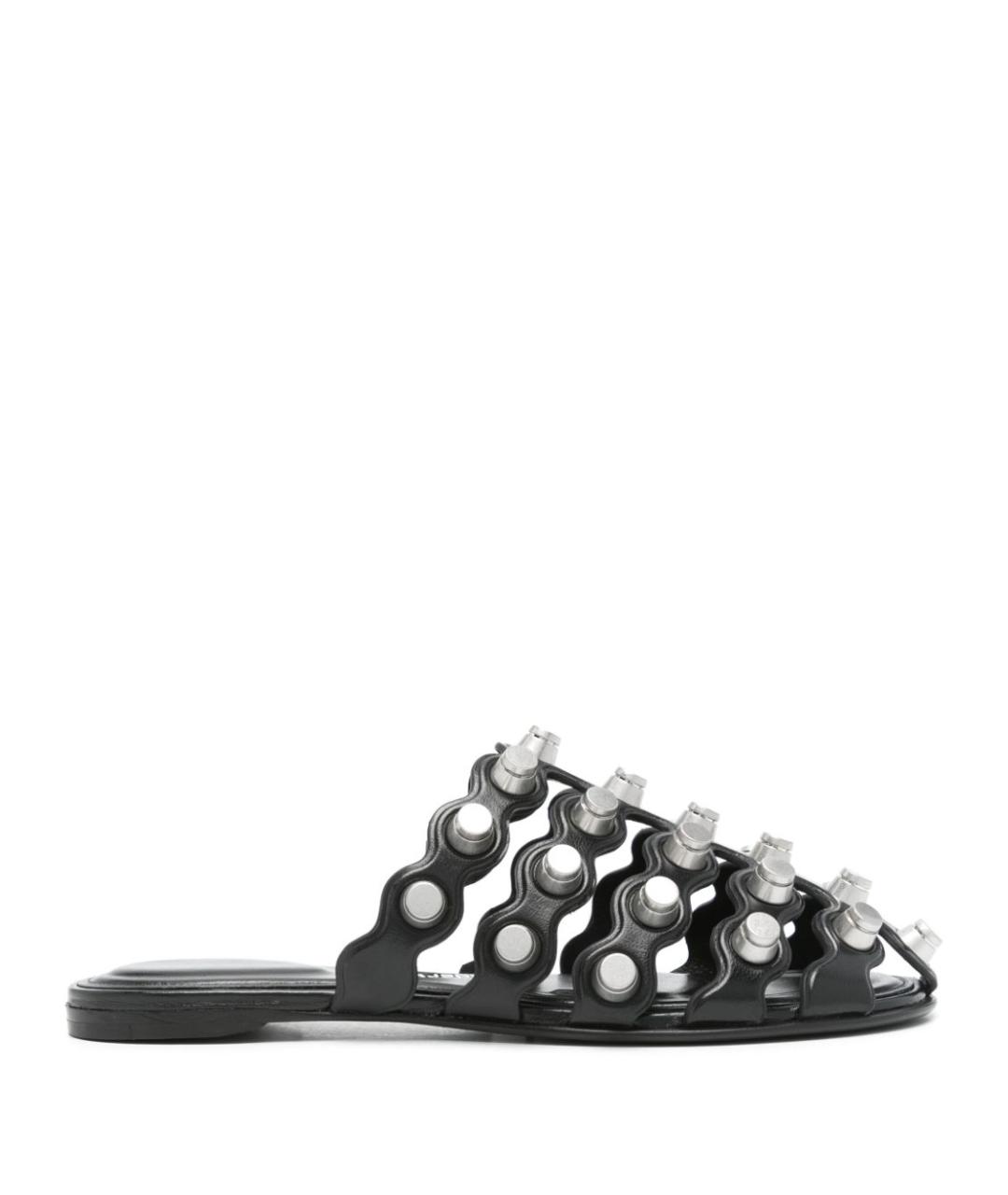 ALEXANDER WANG Черные кожаные босоножки, фото 1