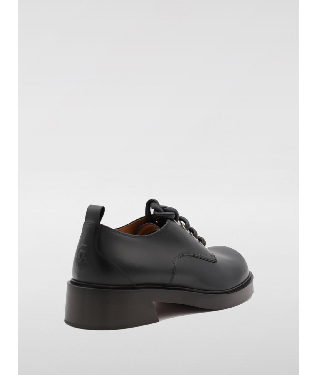 ALEXANDER MCQUEEN Черные кожаные туфли, фото 3