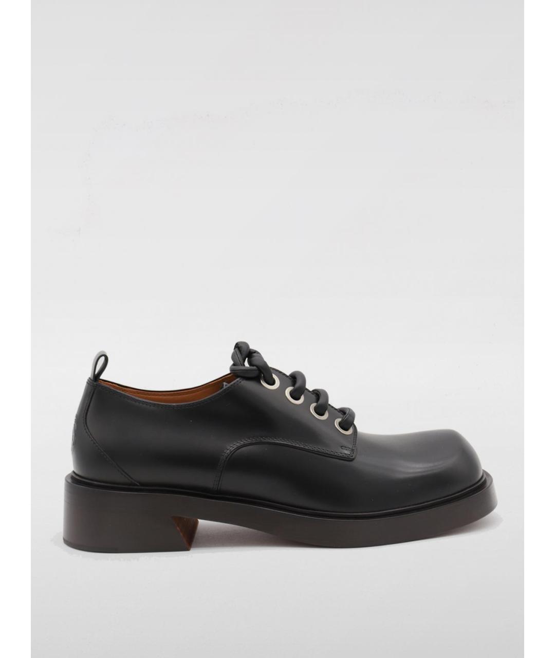 ALEXANDER MCQUEEN Черные кожаные туфли, фото 5