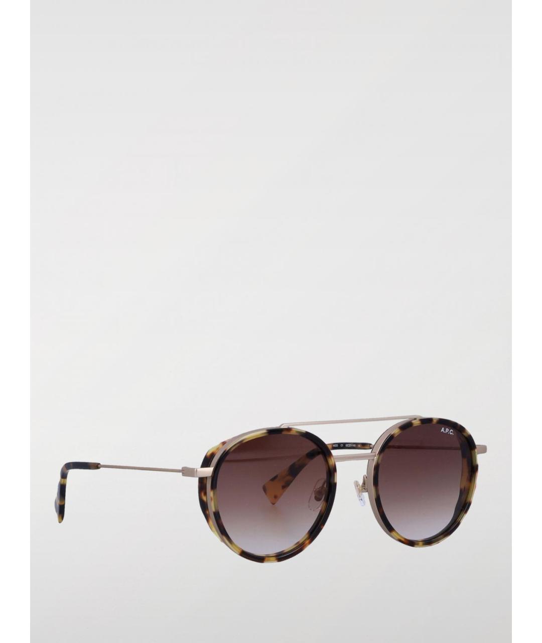 A.P.C. Коричневые солнцезащитные очки, фото 3
