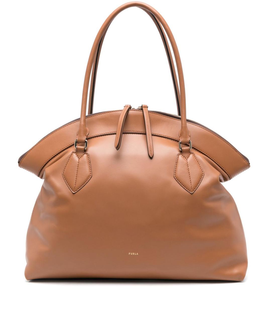 FURLA Коричневая сумка тоут, фото 1