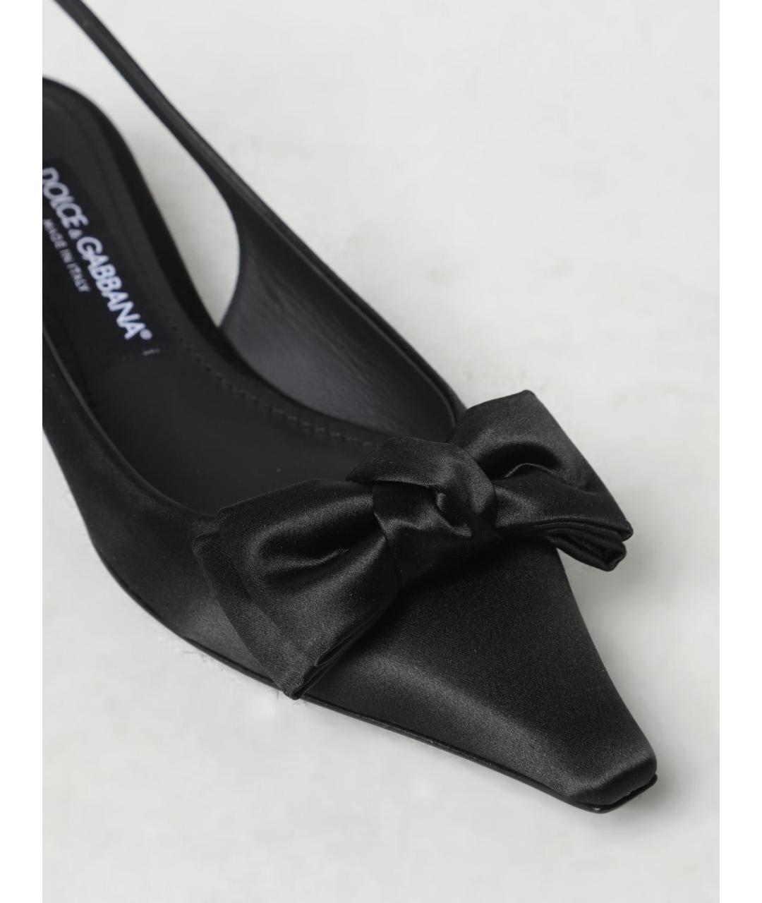 DOLCE&GABBANA Черные босоножки, фото 4