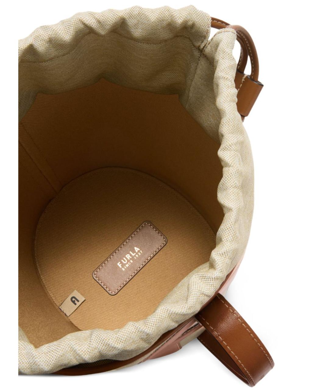 FURLA Бежевая сумка тоут, фото 6