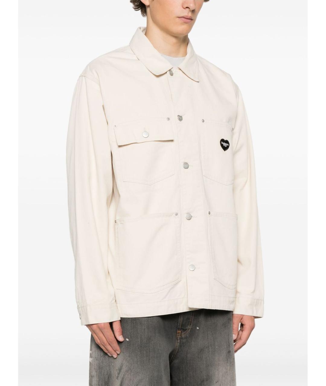 CARHARTT WIP Бежевое хлопковое пальто, фото 5