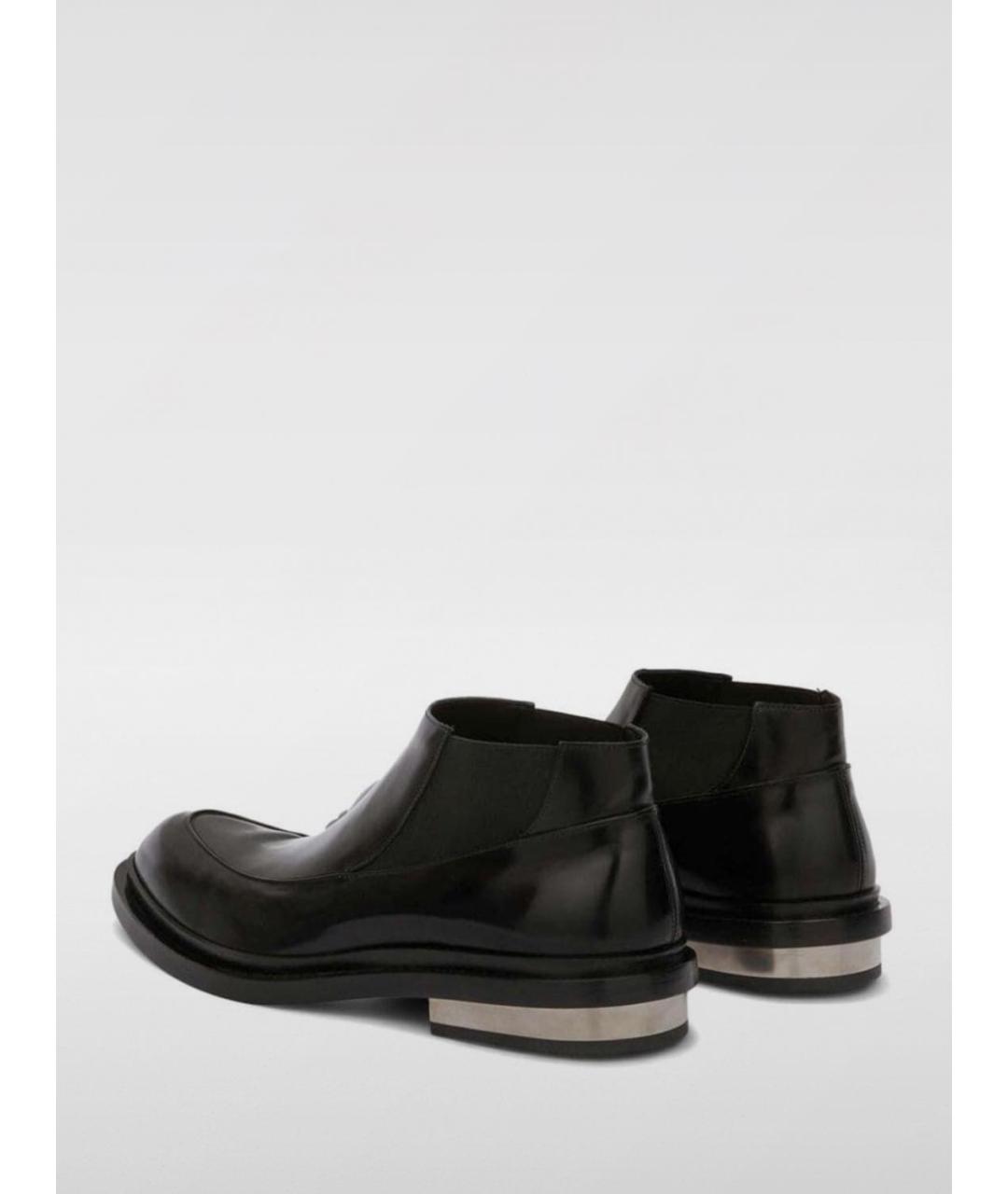 JIL SANDER Черные низкие ботинки, фото 4