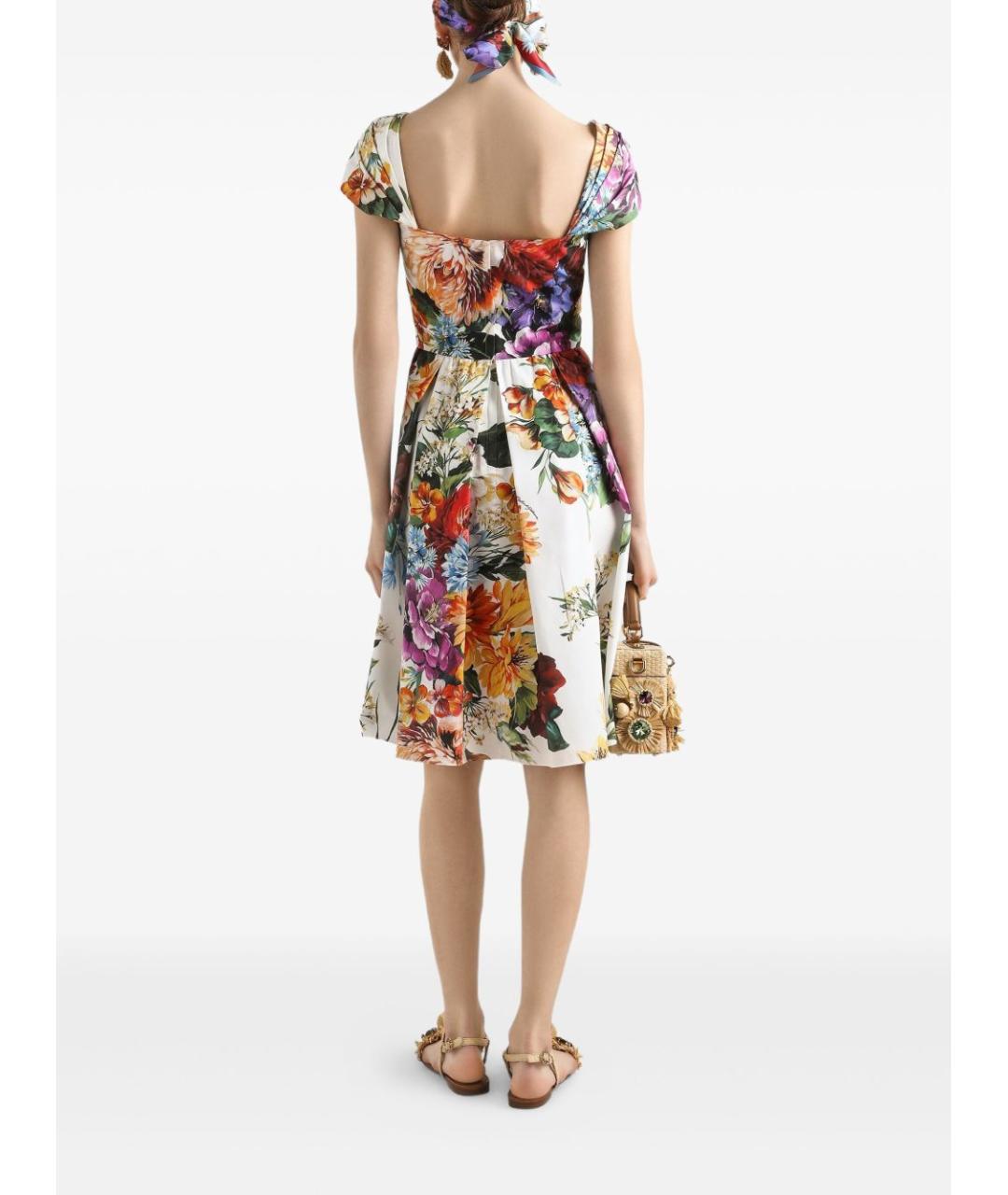 DOLCE&GABBANA Мульти хлопковый сарафан, фото 5