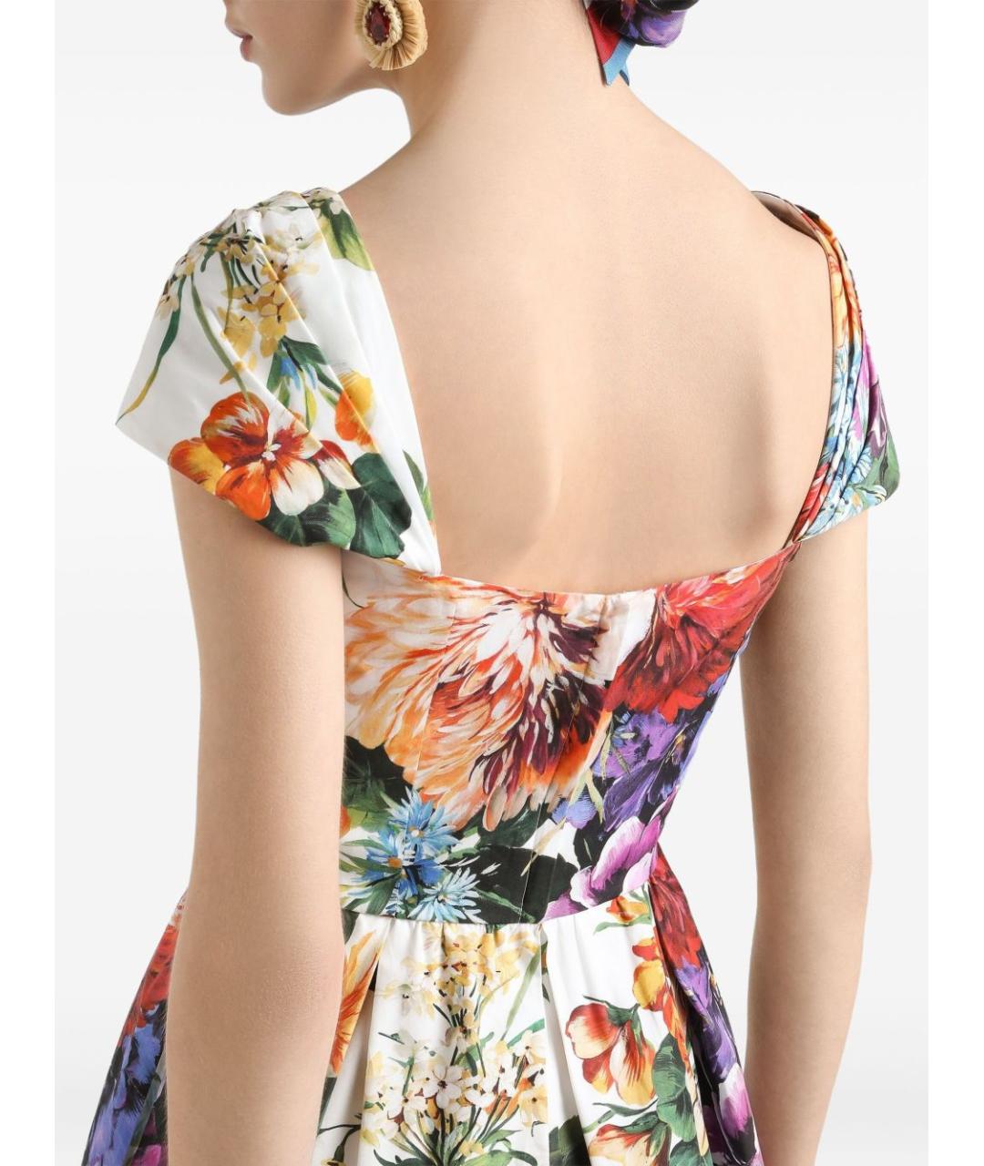 DOLCE&GABBANA Мульти хлопковый сарафан, фото 4
