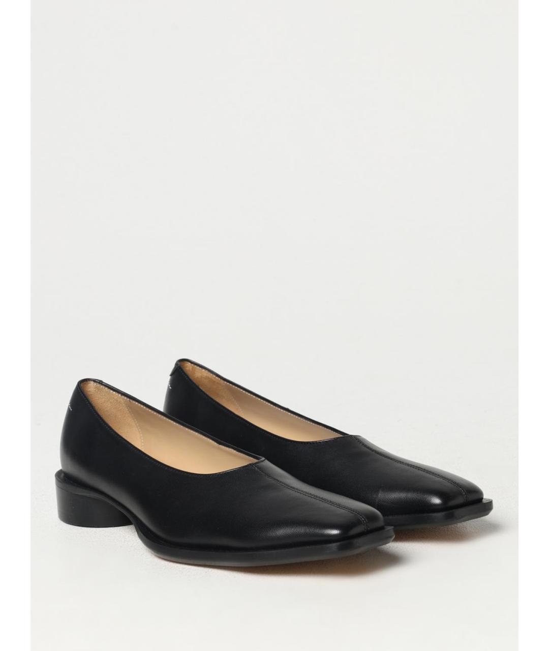 MM6 MAISON MARGIELA Черные кожаные лоферы, фото 2