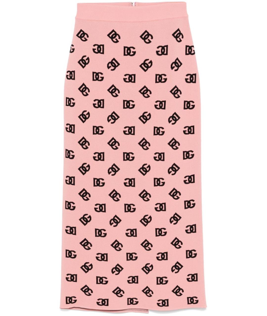 DOLCE&GABBANA Розовая юбка миди, фото 1