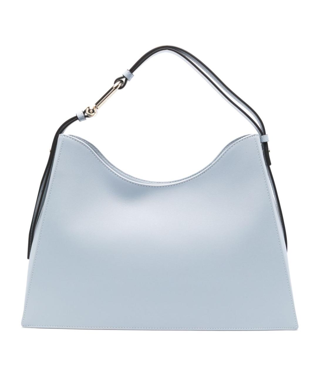 FURLA Голубая кожаная сумка тоут, фото 1