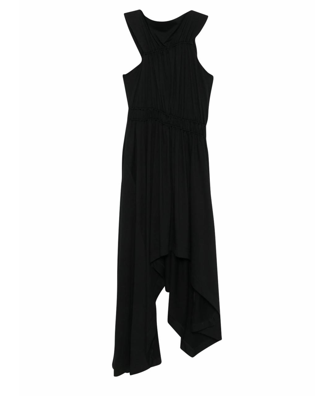 ALEXANDER MCQUEEN Черное хлопковое платье, фото 1