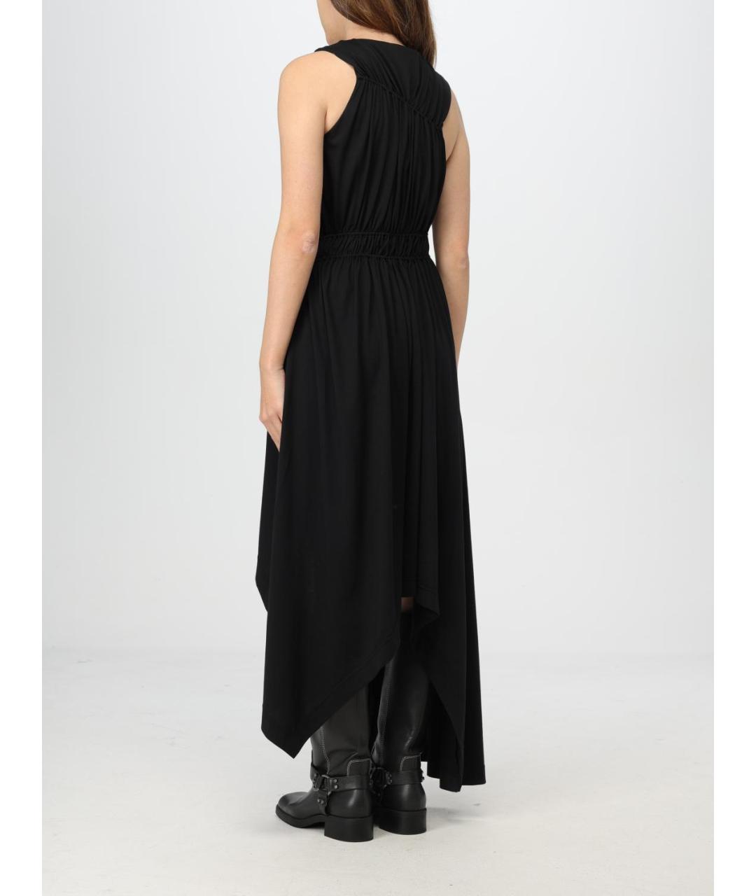 ALEXANDER MCQUEEN Черное хлопковое платье, фото 3