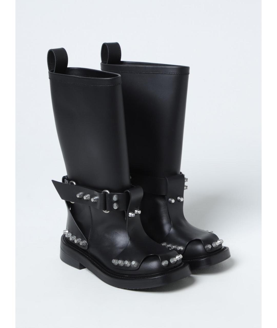 ALEXANDER WANG Черные кожаные сапоги, фото 2