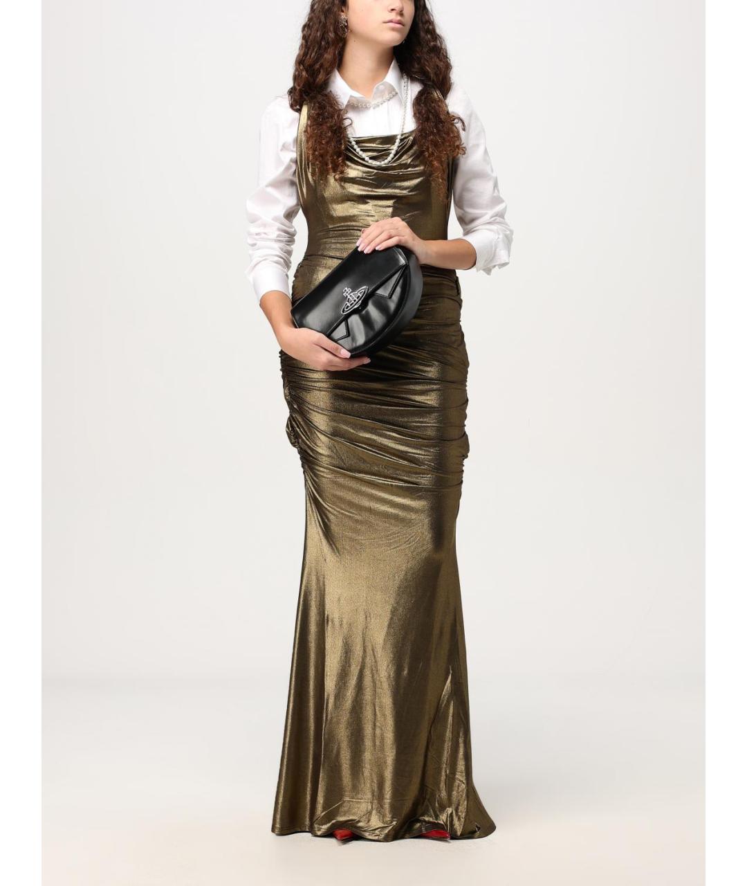 VIVIENNE WESTWOOD Золотое платье, фото 3