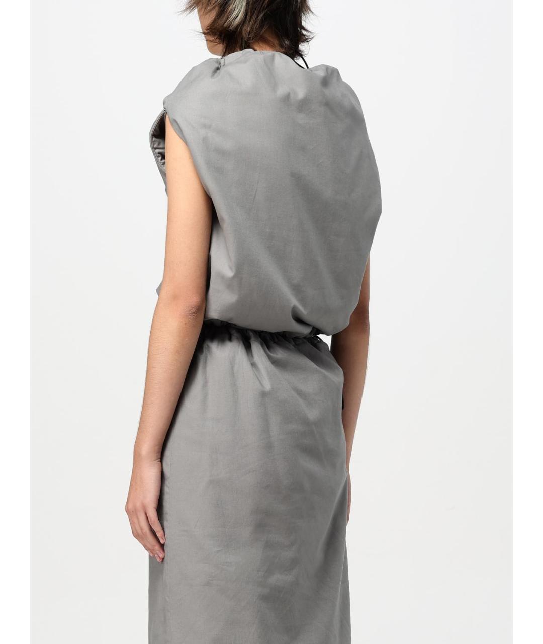 BALENCIAGA Серая хлопковая майка, фото 4