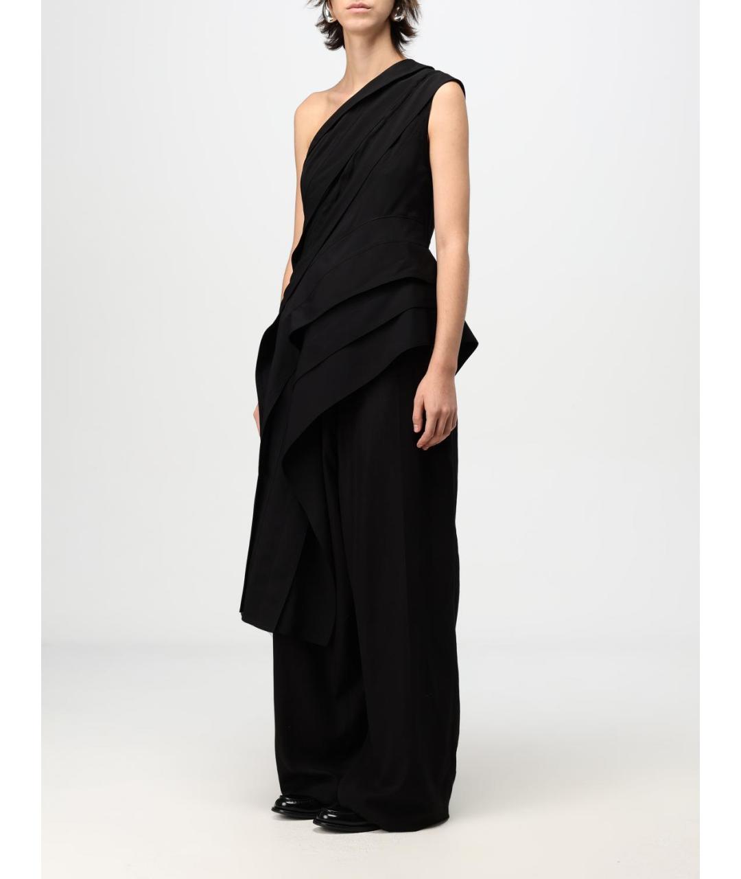 BOTTEGA VENETA Черная вискозная блузы, фото 5