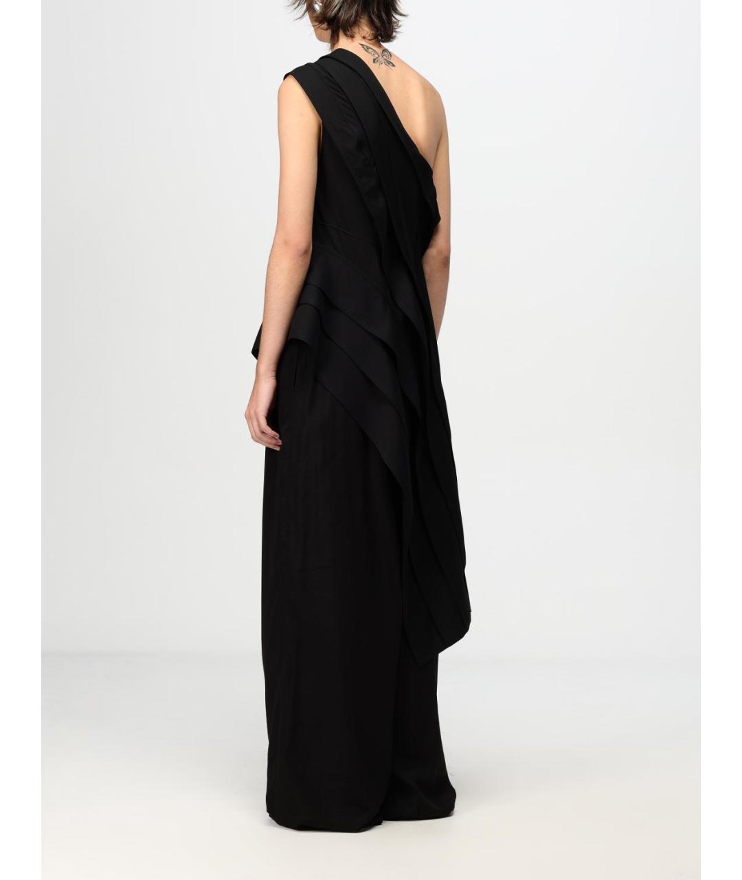 BOTTEGA VENETA Черная вискозная блузы, фото 4