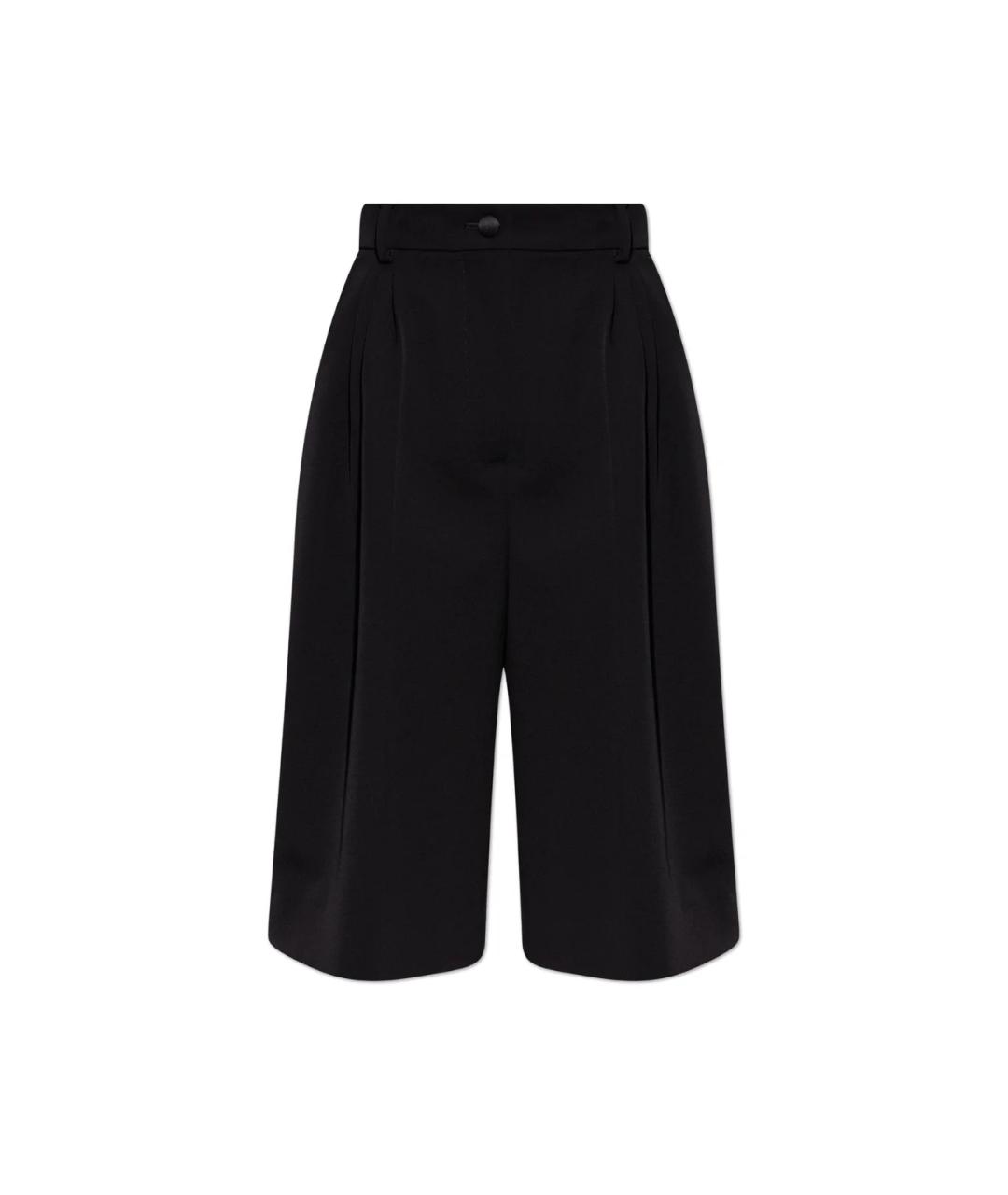 DOLCE&GABBANA Черные шерстяные шорты, фото 1