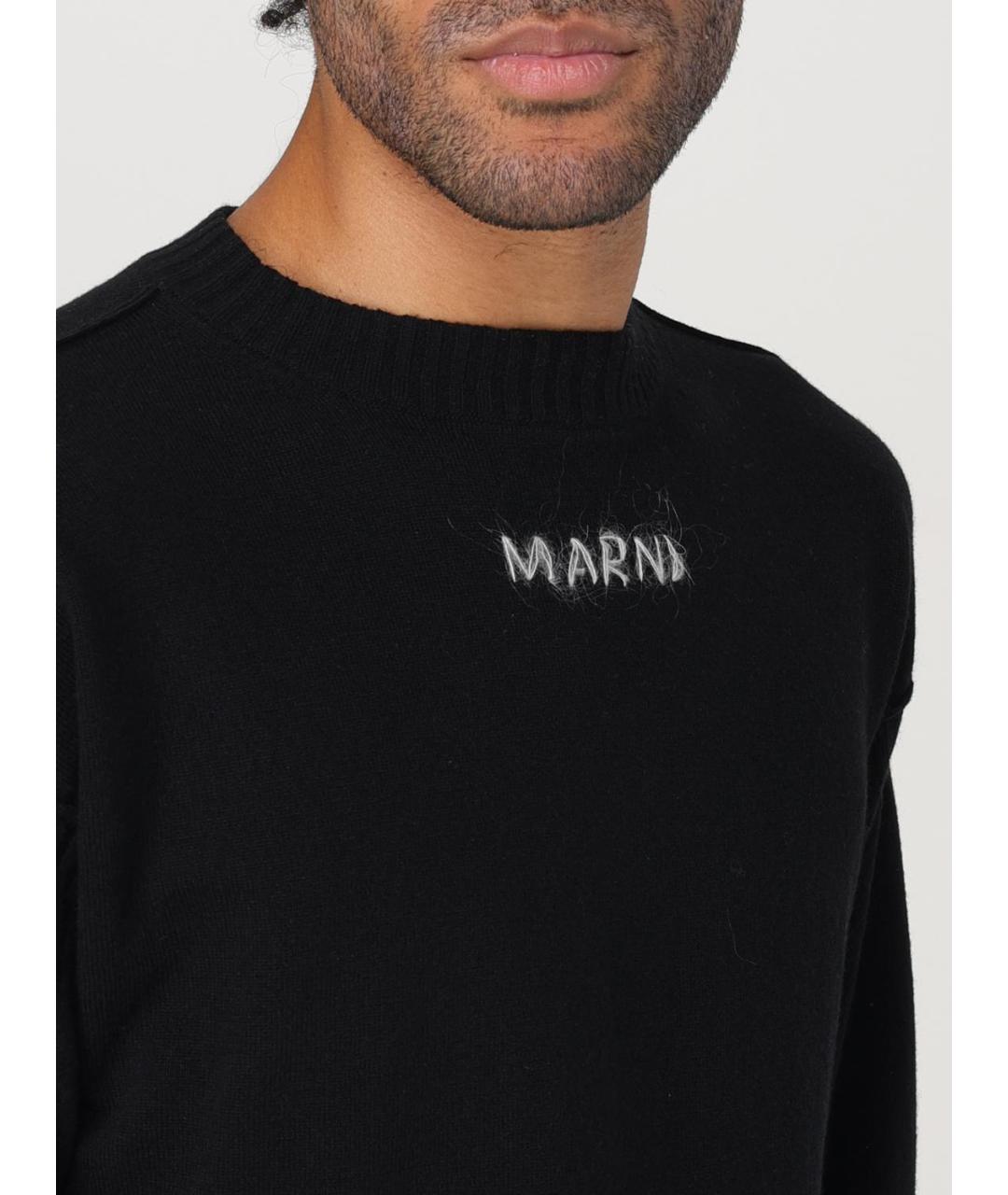 MARNI Черный джемпер / свитер, фото 5