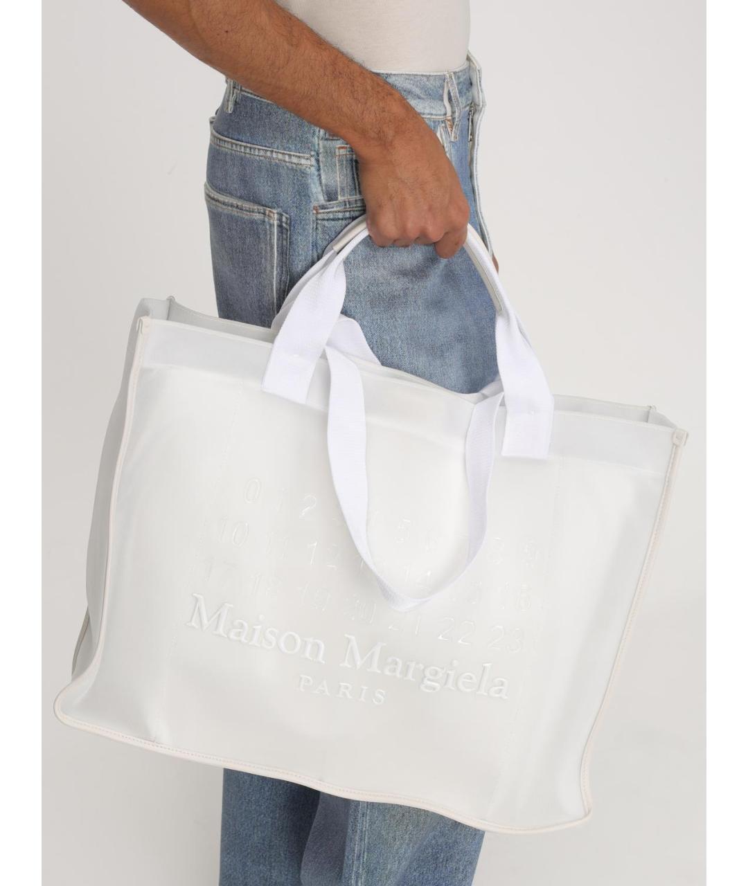 MAISON MARGIELA Белая сумка тоут, фото 2