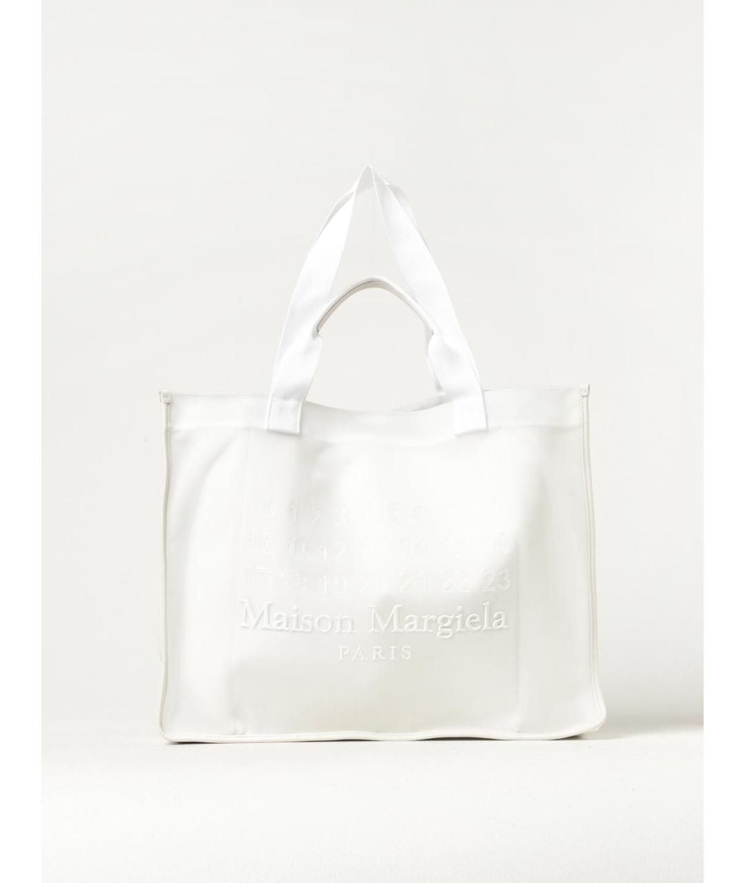 MAISON MARGIELA Белая сумка тоут, фото 6