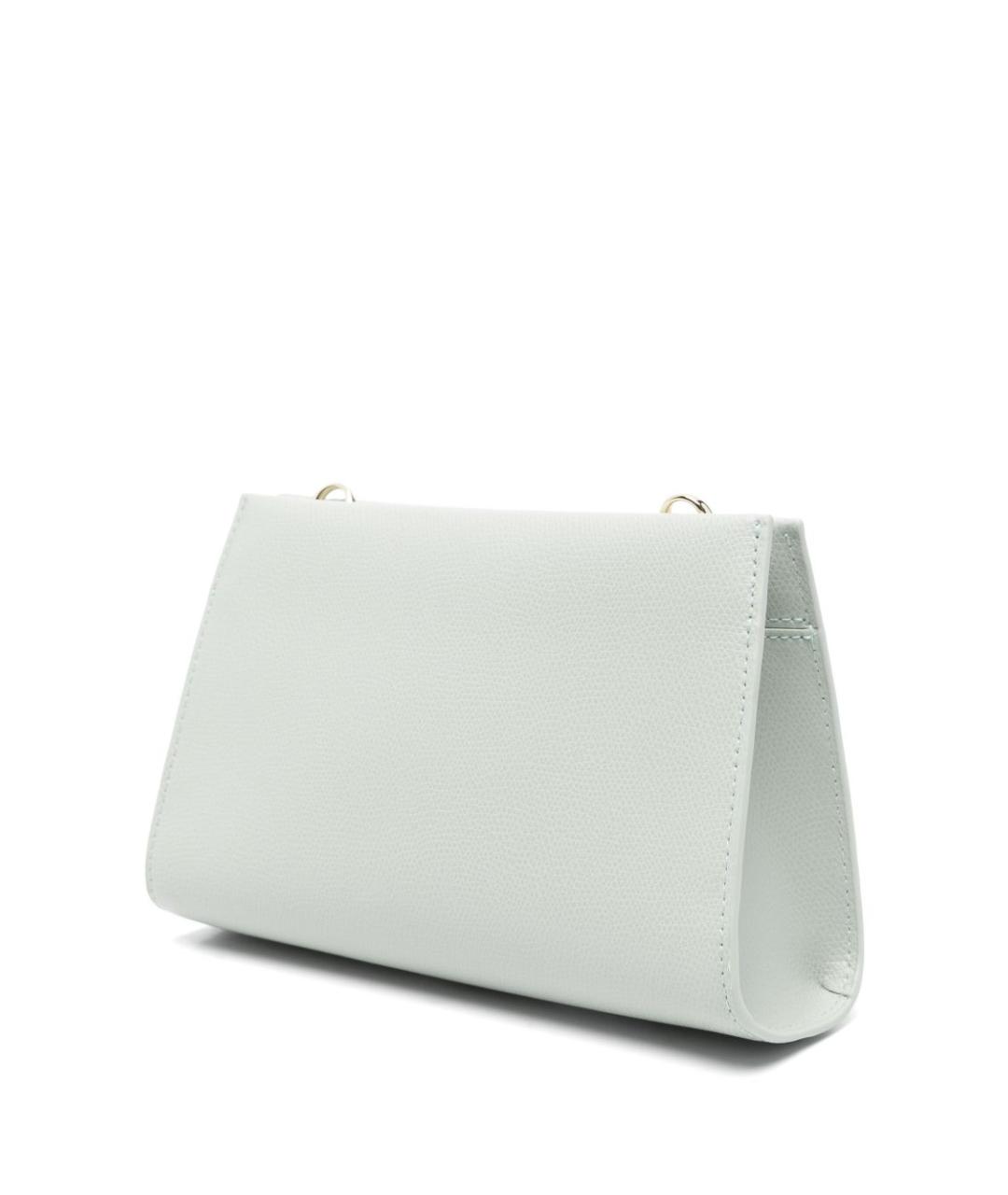 FURLA Голубая кожаная сумка через плечо, фото 5