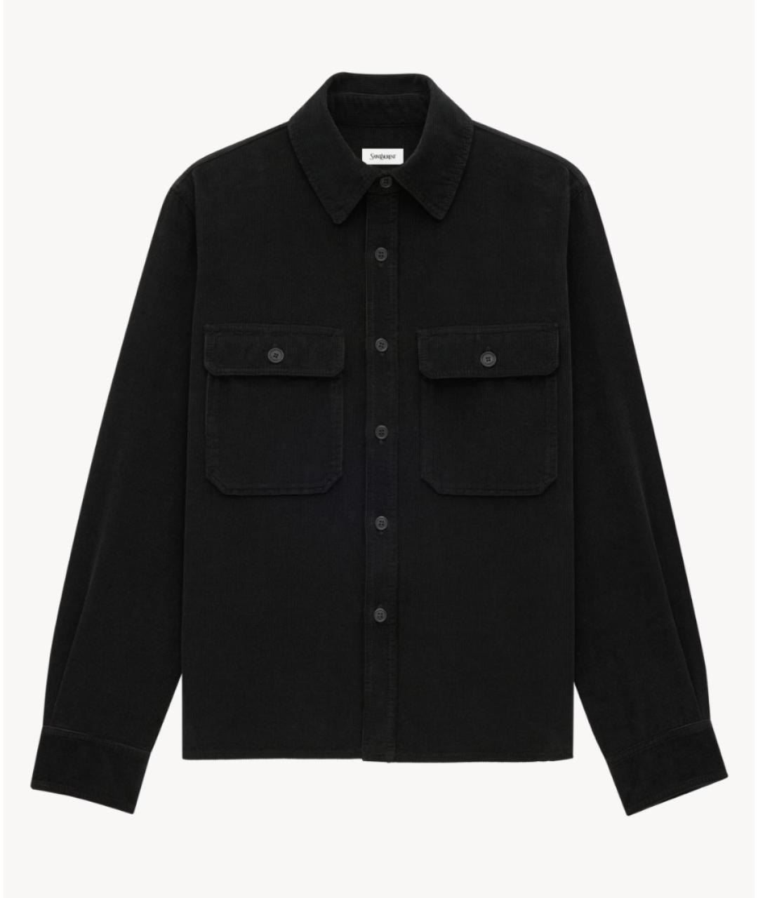 SAINT LAURENT Черная хлопковая куртка, фото 7
