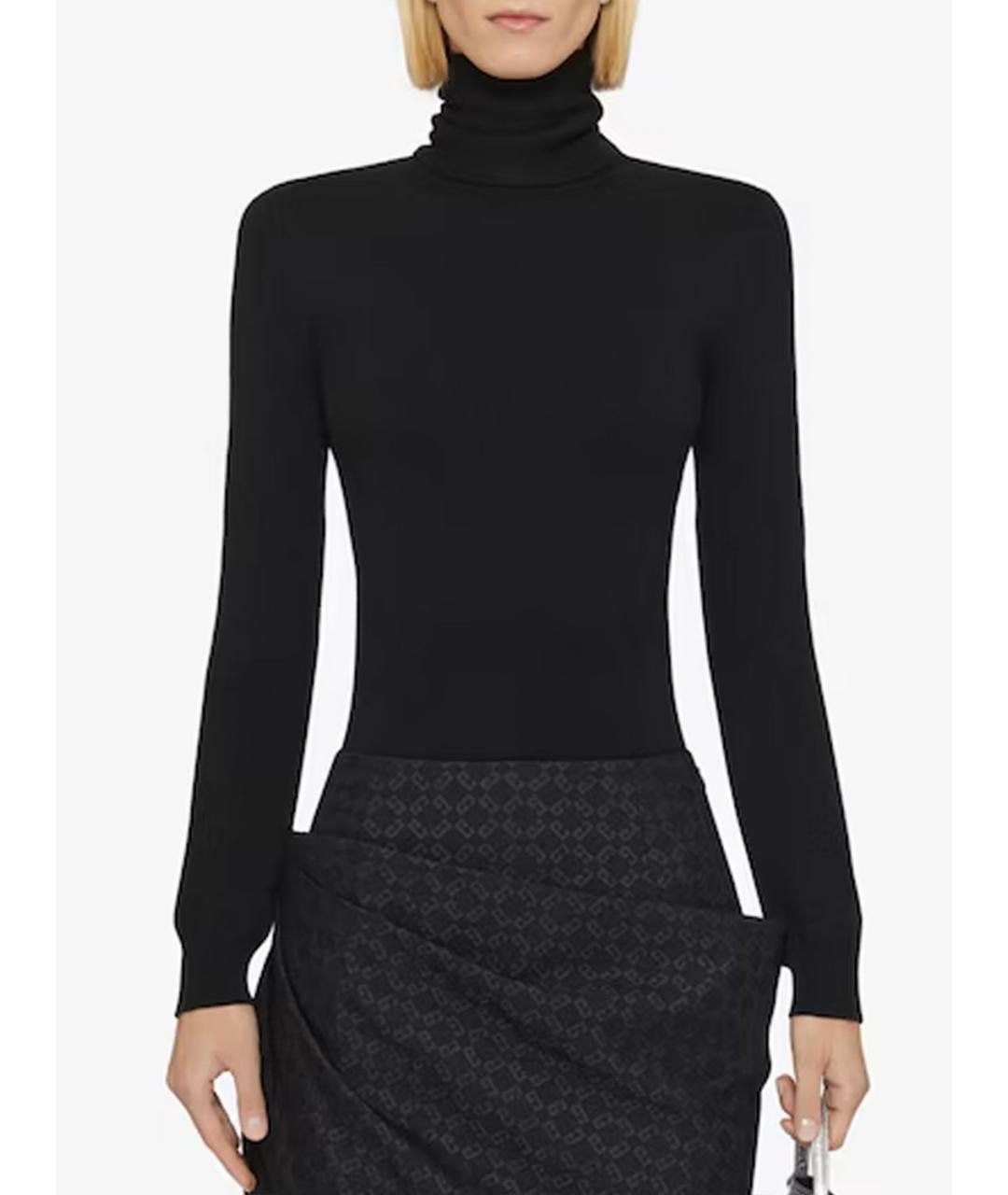 GIVENCHY Черный шерстяной джемпер / свитер, фото 2