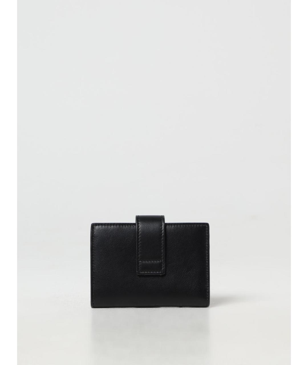 FERRAGAMO Черный кожаный кошелек, фото 3