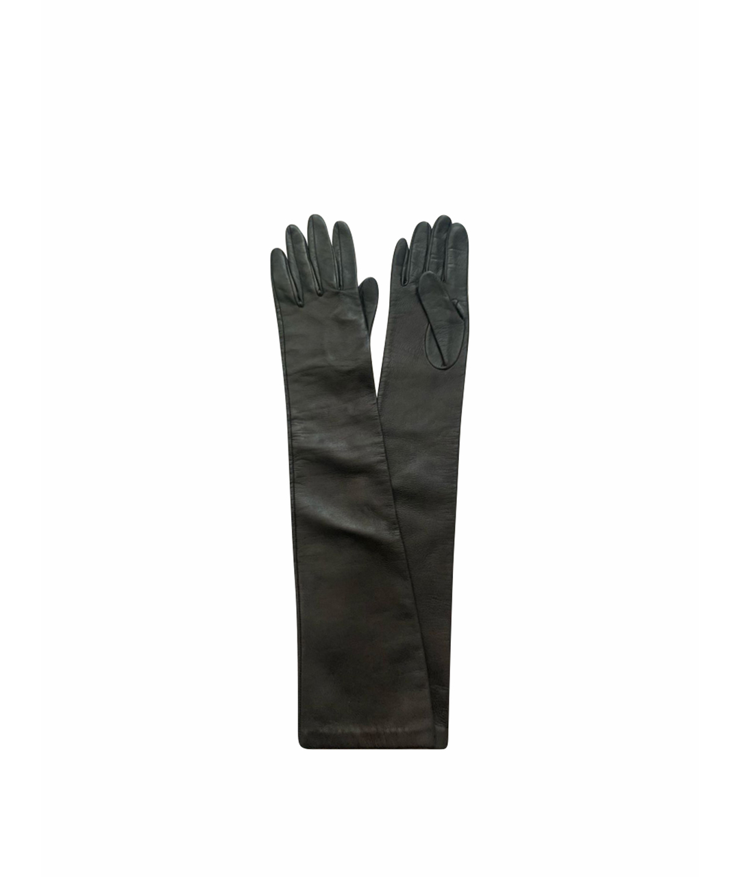 AMEN Черные кожаные перчатки, фото 1