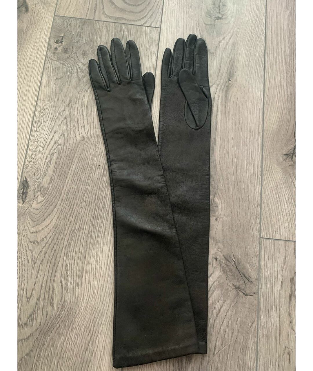 AMEN Черные кожаные перчатки, фото 5
