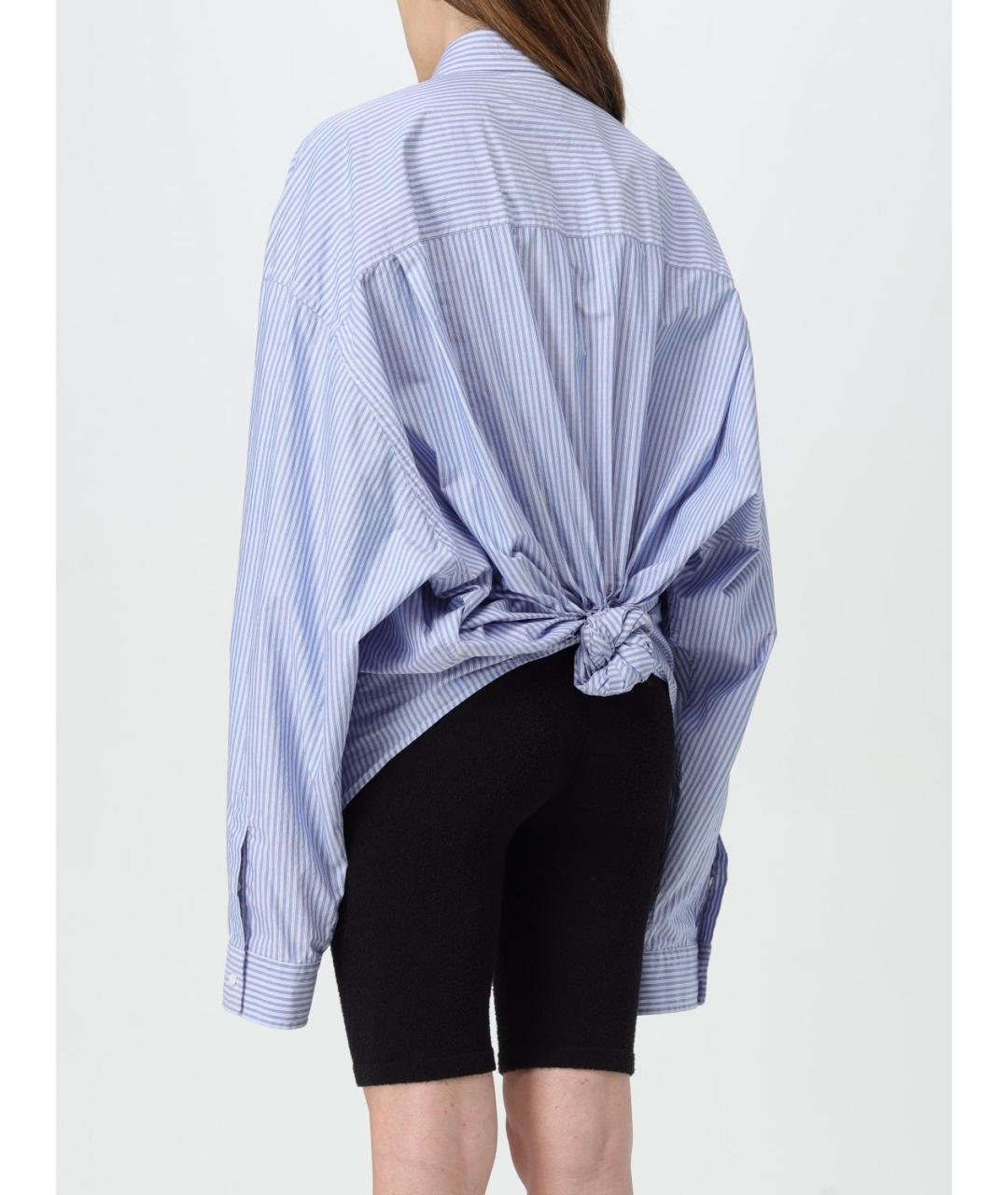 BALENCIAGA Синяя рубашка, фото 4