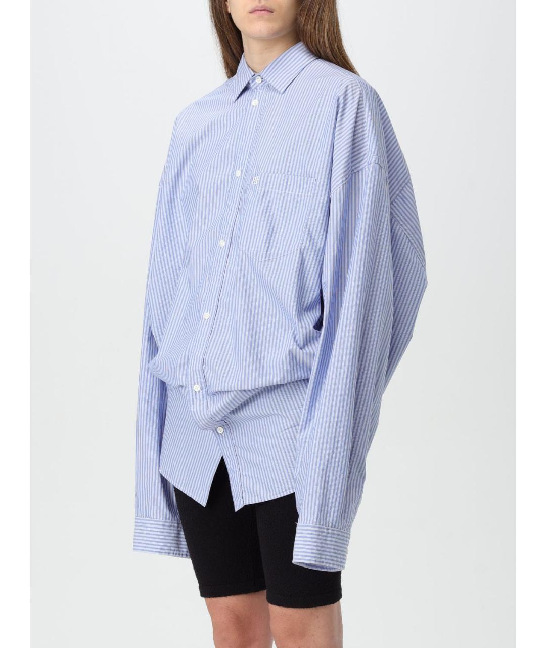 BALENCIAGA Синяя рубашка, фото 5