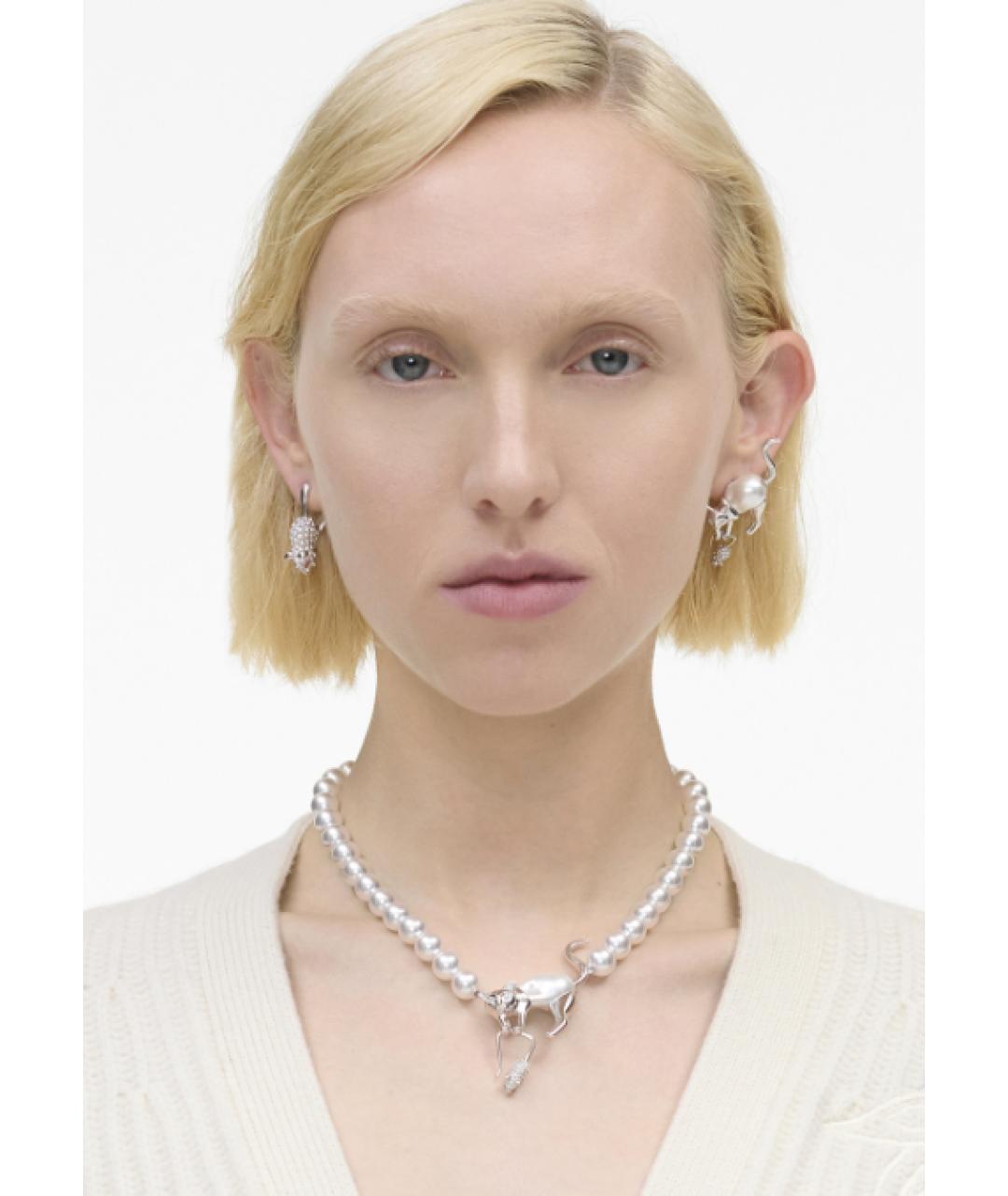 MARC JACOBS Серебряное жемчужное колье, фото 4