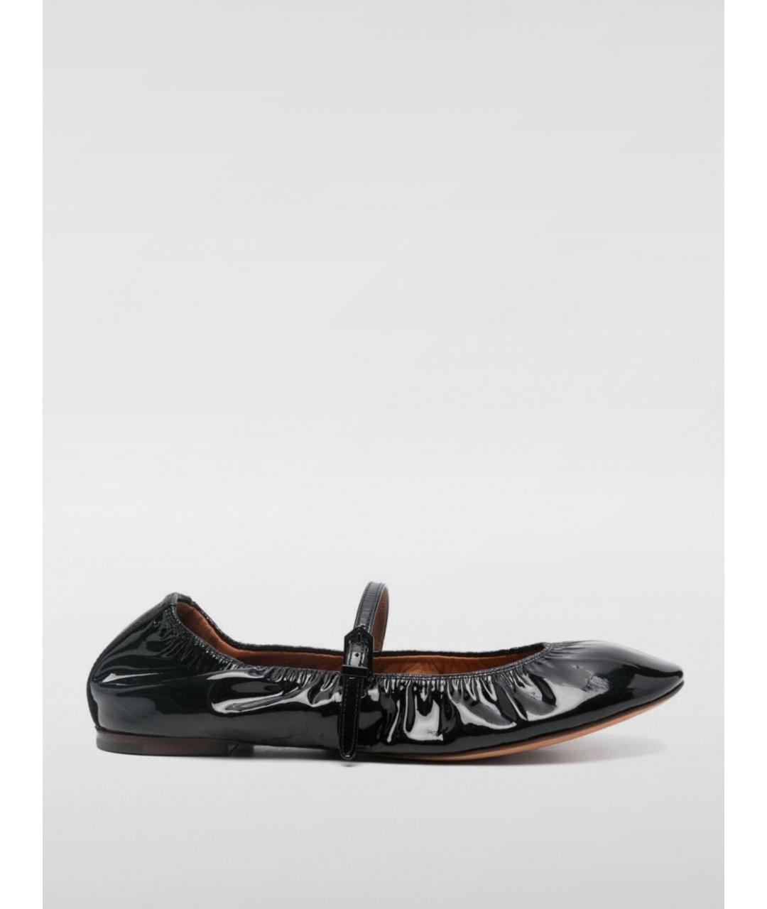 LANVIN Черные балетки, фото 5