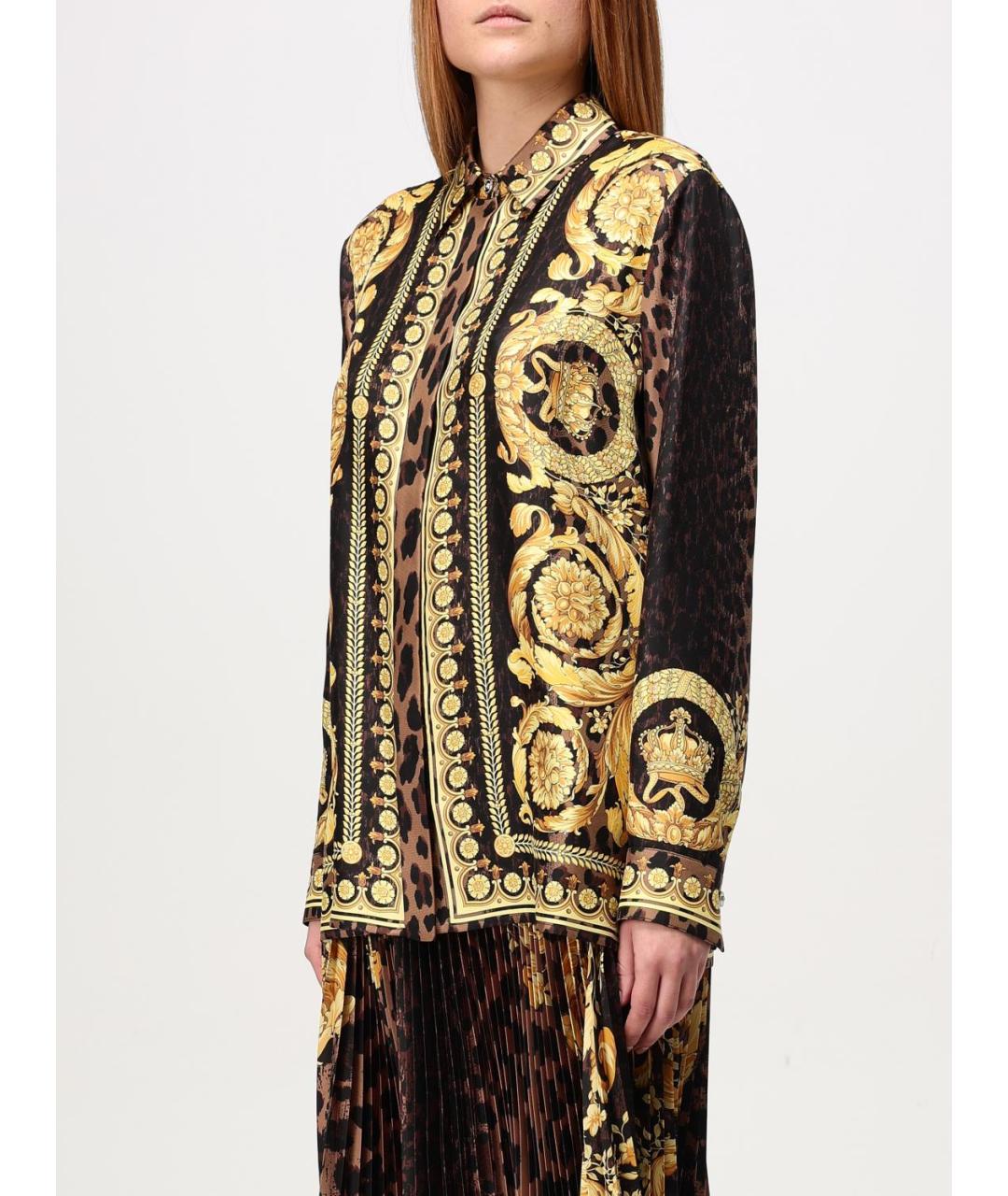VERSACE Золотая рубашка, фото 5